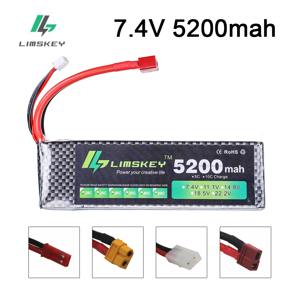Rc Hobby Boat - Limskey batterie d'alimentation 7.4V 5200mAh batterie