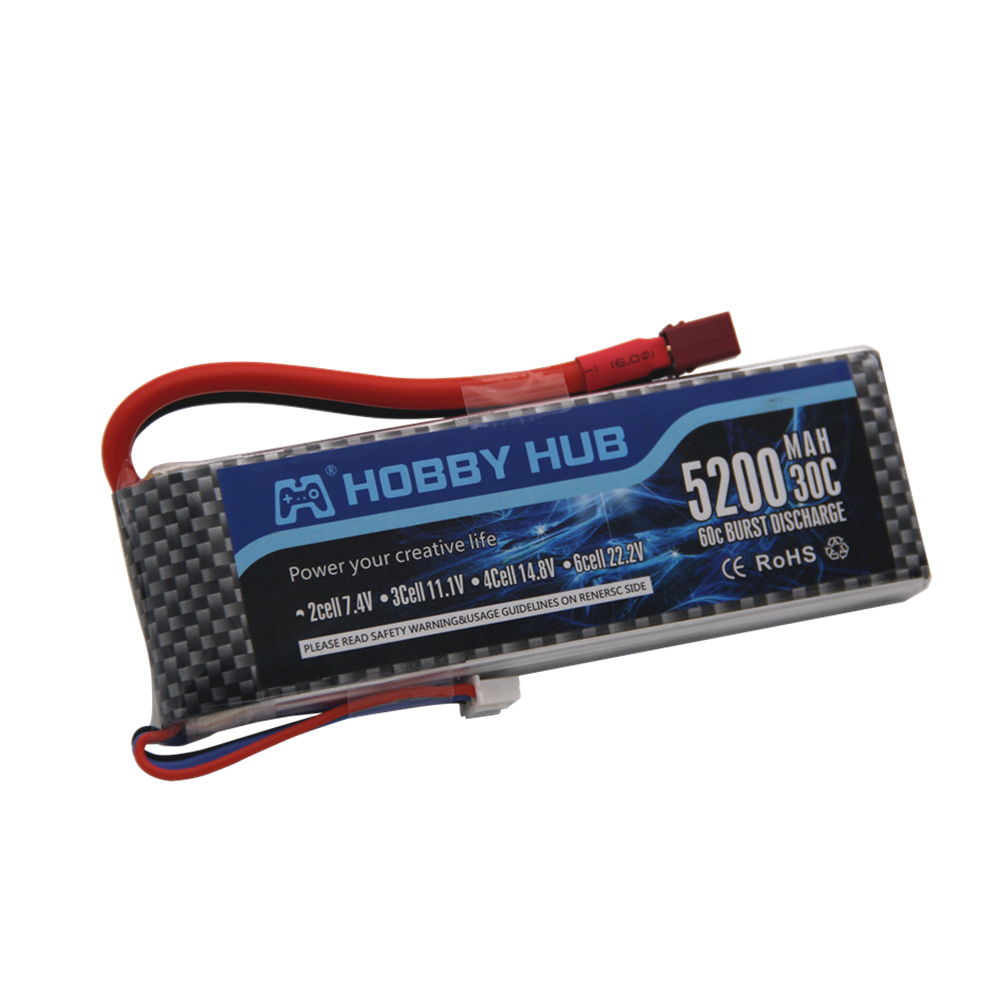 Batterie Lipo 7.4 V 5200 mAh 3 - Rc Roc Hobby avis et prix