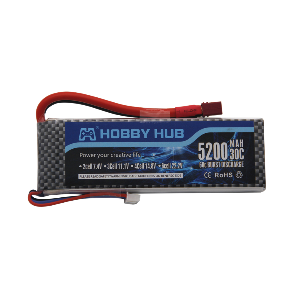 Batterie Lipo 7.4 V 5200 mAh 3 - Rc Roc Hobby avis et prix