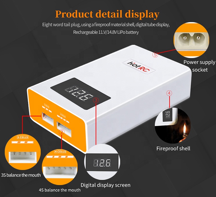 HOTRC A400 numérique 3S 4s 300 - Lipo Battery 4S avis et prix